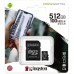 Карта памяти Kingston Canvas Select Plus MicroSDXC 512GB (UHS-1) A1 (Class 10) + SD-адаптер